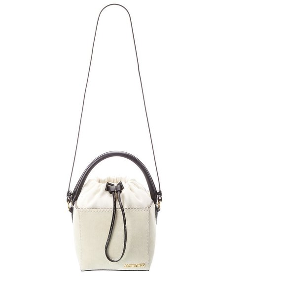 Jacquemus Handbags - Jacquemus Le Seau Carre Suede Bucket Bag